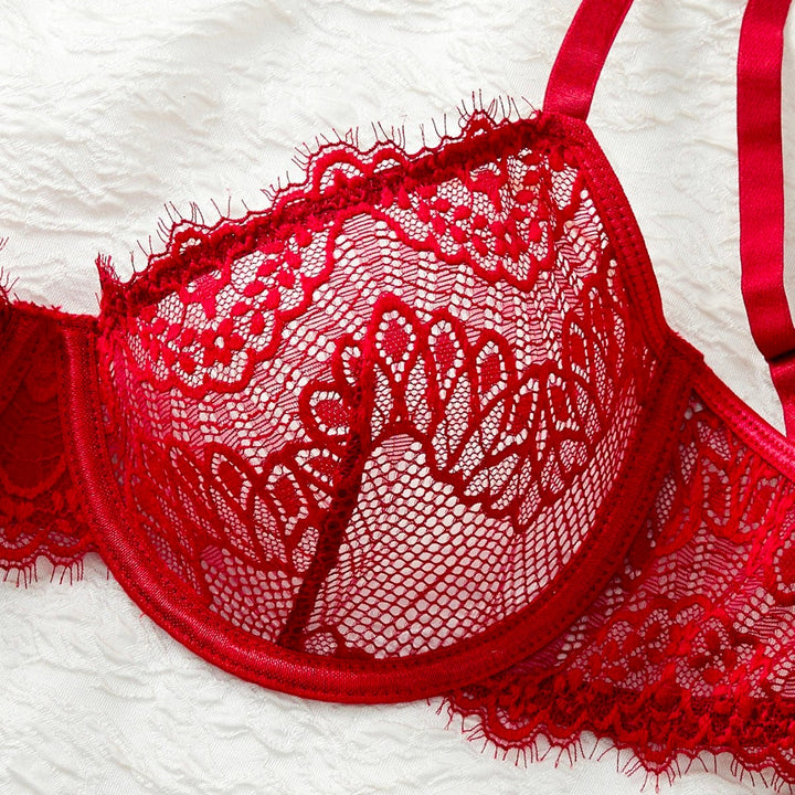 Azaria Floral Lace Bra and Panty Set - Passion HQ