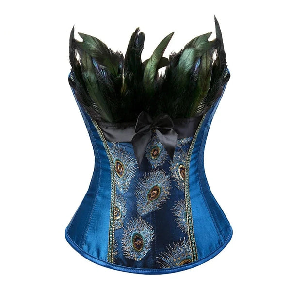 Angelique Peacock Embroidered Corsets