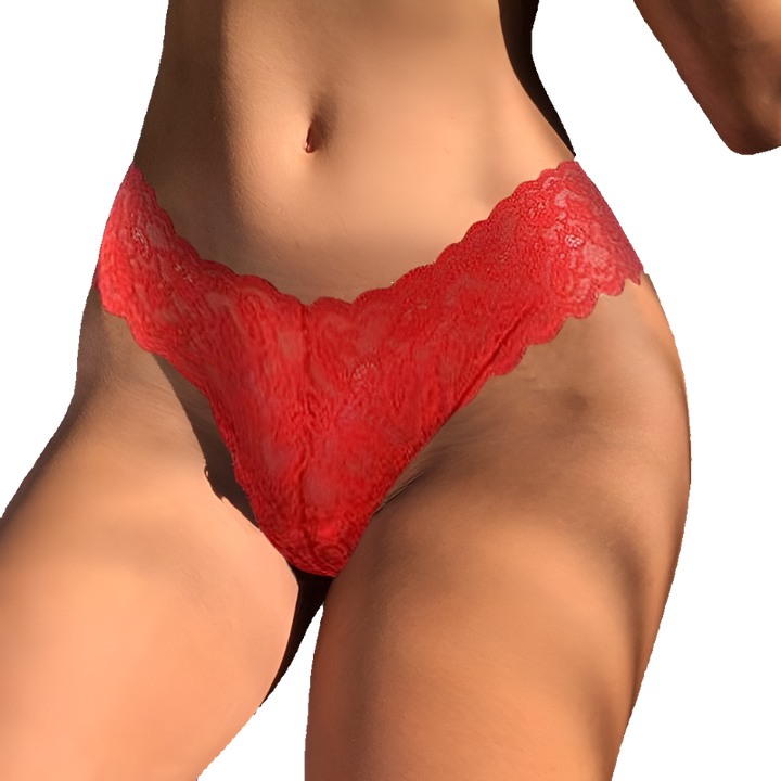 Kamari Lace See-Through Low Waist G-String - Passion HQ