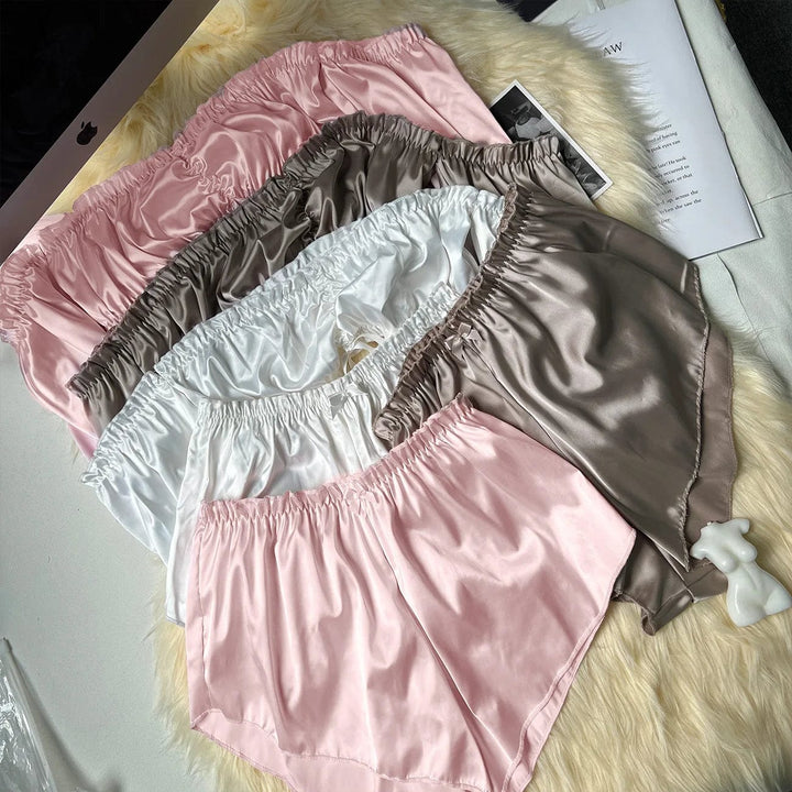 Passion HQ Lingerie Kasey Silk Off Shoulder Top and Short Sleepwear Set