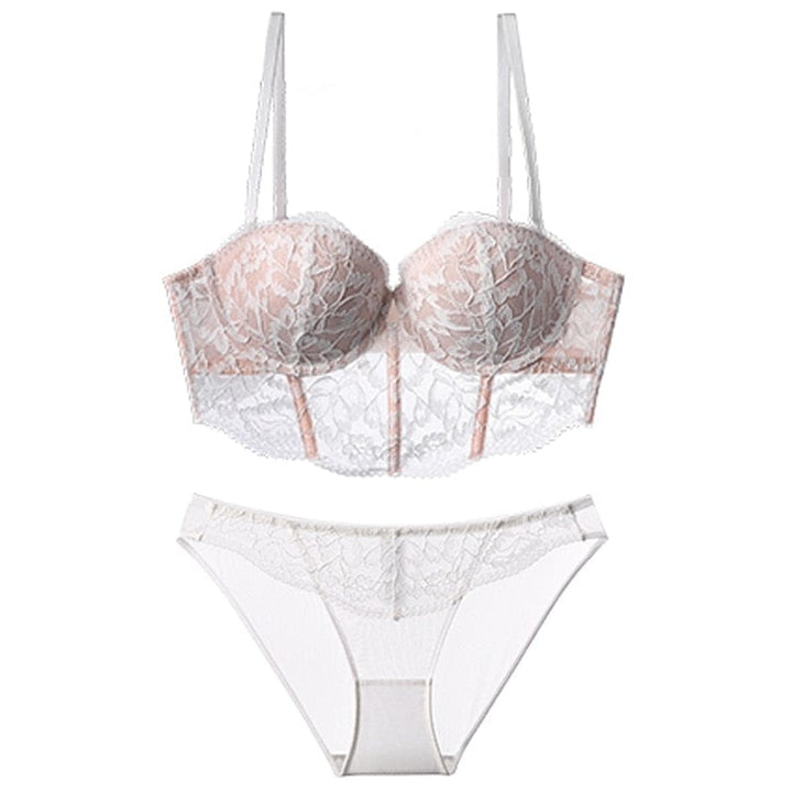 Passion HQ lingerie Azaria Embroidery French Lace Bra and Panty Set