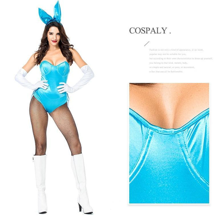 Passion HQ Ladies Sexy Bunny Cosplay Bodysuit 3pcs