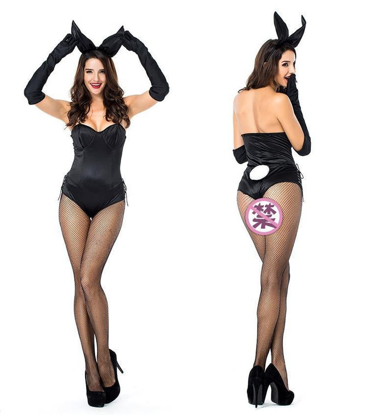 Passion HQ Ladies Sexy Bunny Cosplay Bodysuit 3pcs