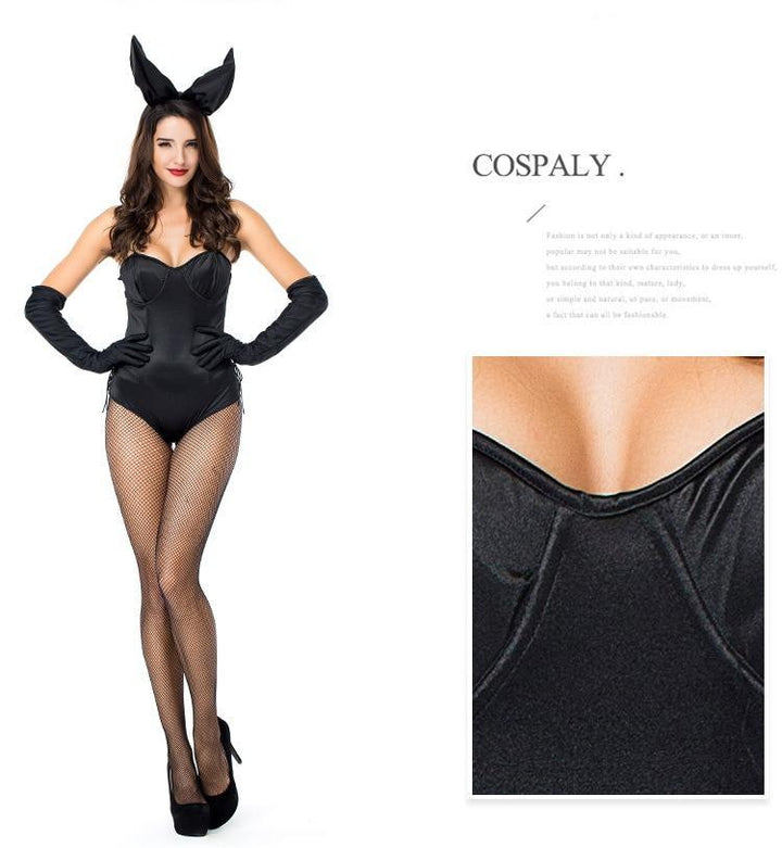 Passion HQ Ladies Sexy Bunny Cosplay Bodysuit 3pcs