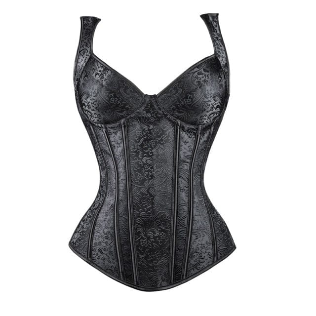Passion HQ Lingerie Madeleine Straped Corset with Cup Lingerie Zipper Side