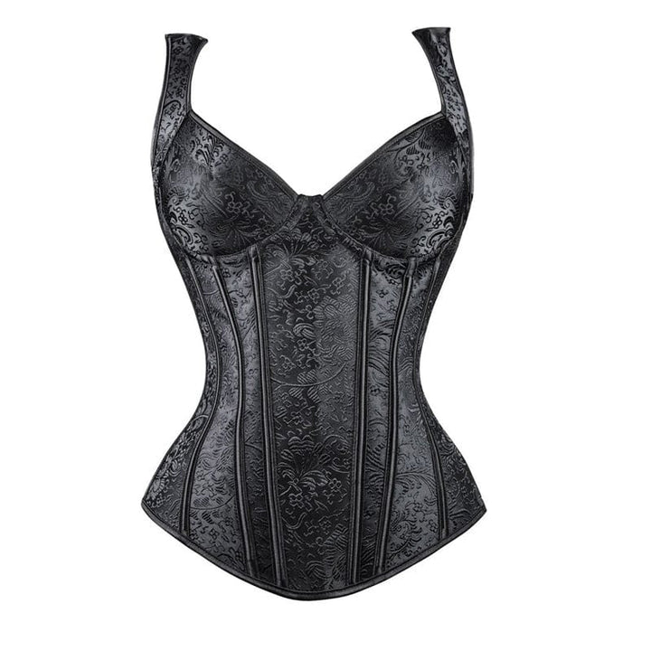 Passion HQ Lingerie Madeleine Straped Corset with Cup Lingerie Zipper Side
