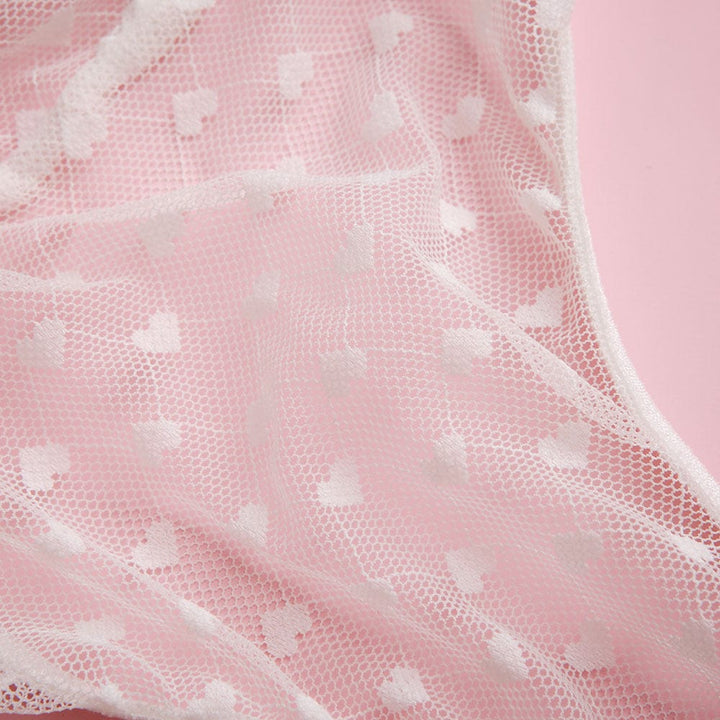 Passion HQ Lingerie Megan Lace See Through Polka Dot Erotic Bodysuit