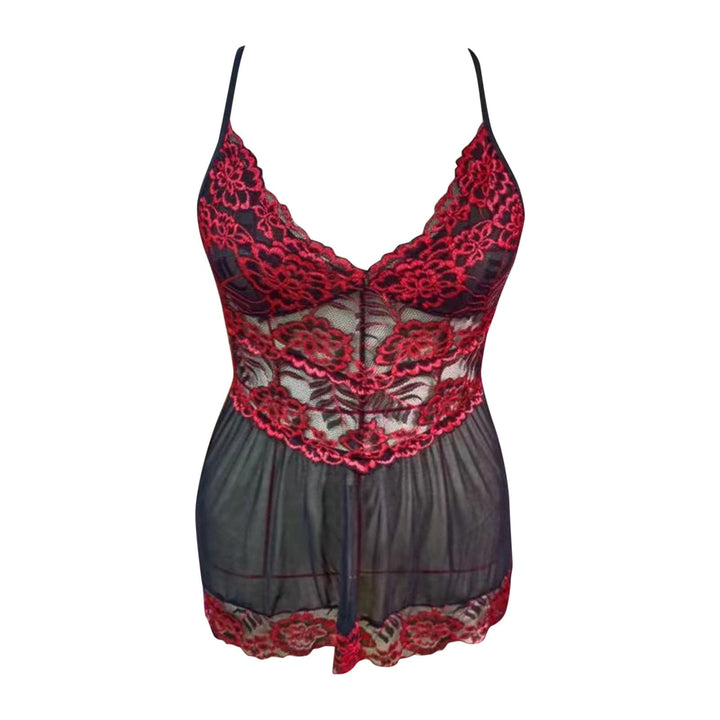 Passion HQ Lingerie Soleil Lace Plus Size Deep V Babydoll Night Dress