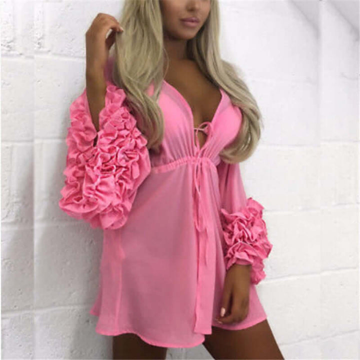 Passion HQ Swimwear Aya Puff Sleeve Tunic Cover-Up