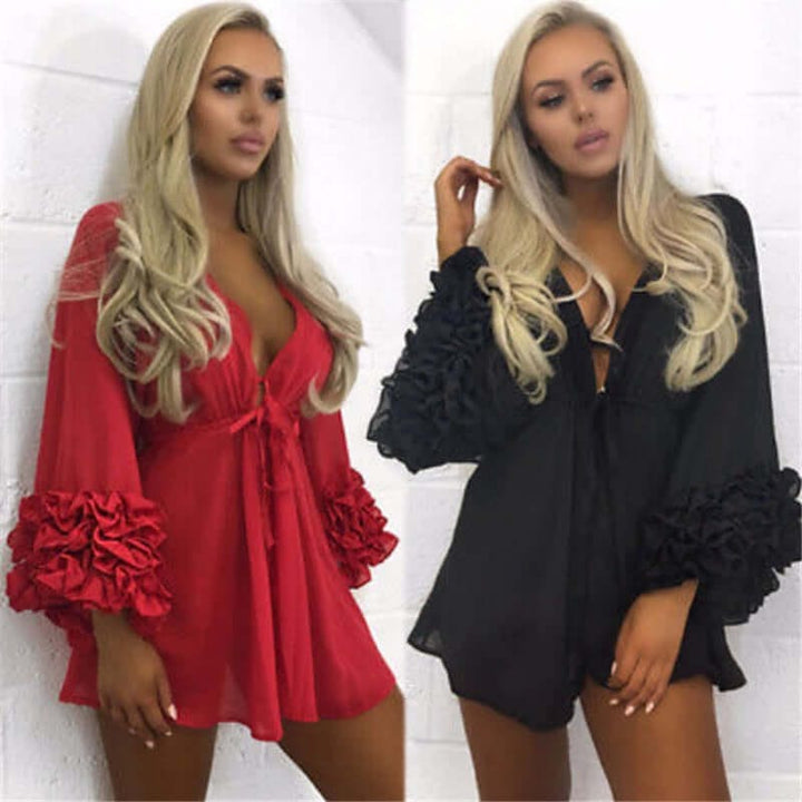 Passion HQ Swimwear Aya Puff Sleeve Tunic Cover-Up