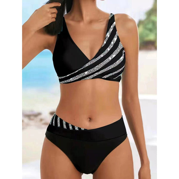 Passion HQ Swimwear Clare Striped Print Bikini Set